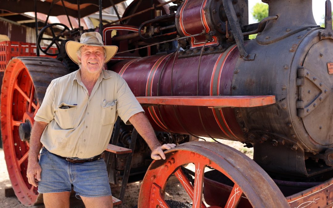 Two Old Workshorses Crank Up At The Historic Village Herberton